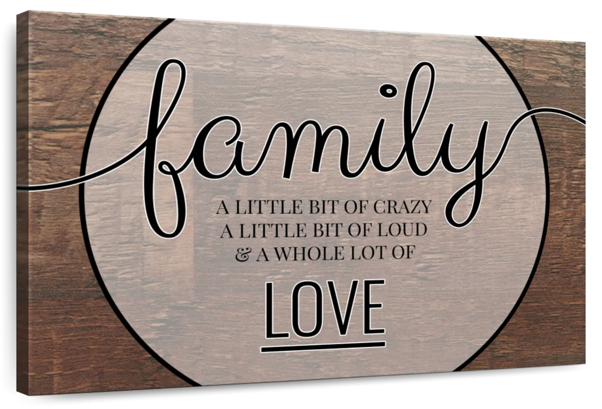 Family Love Quote Wall Art | Digital Art