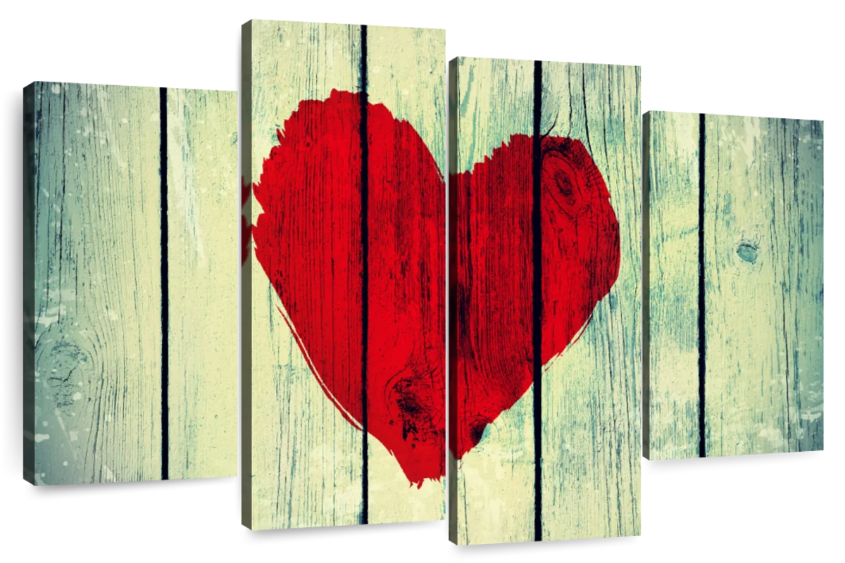 Painted Heart Art: Canvas Prints, Frames & Posters