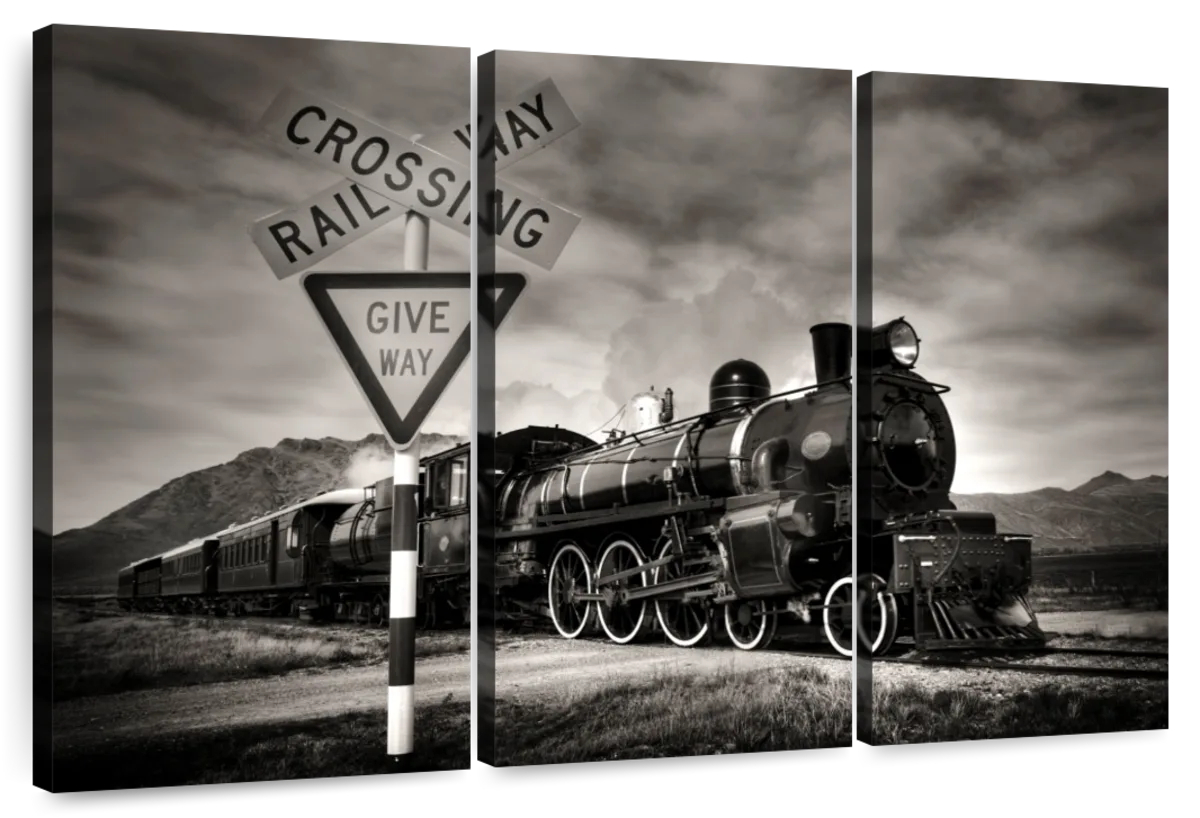 black and white railroad