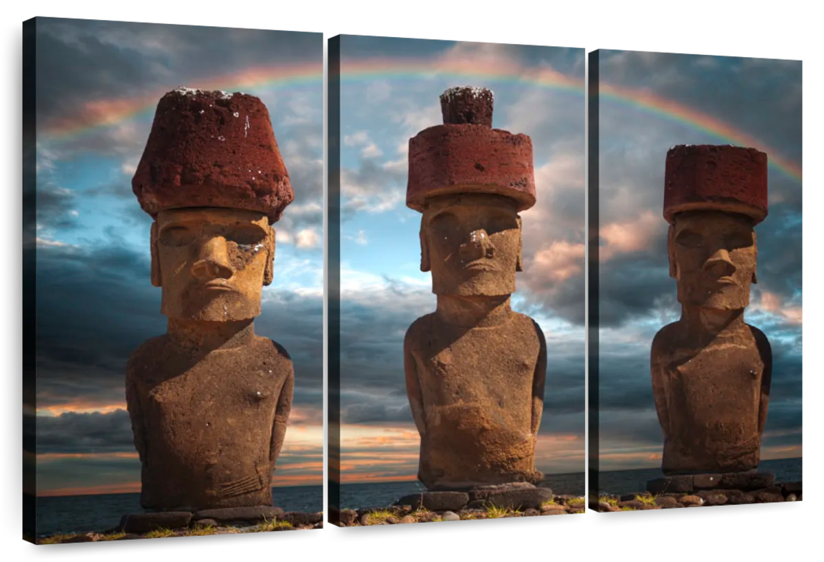 Moai Stone Face | Art Print