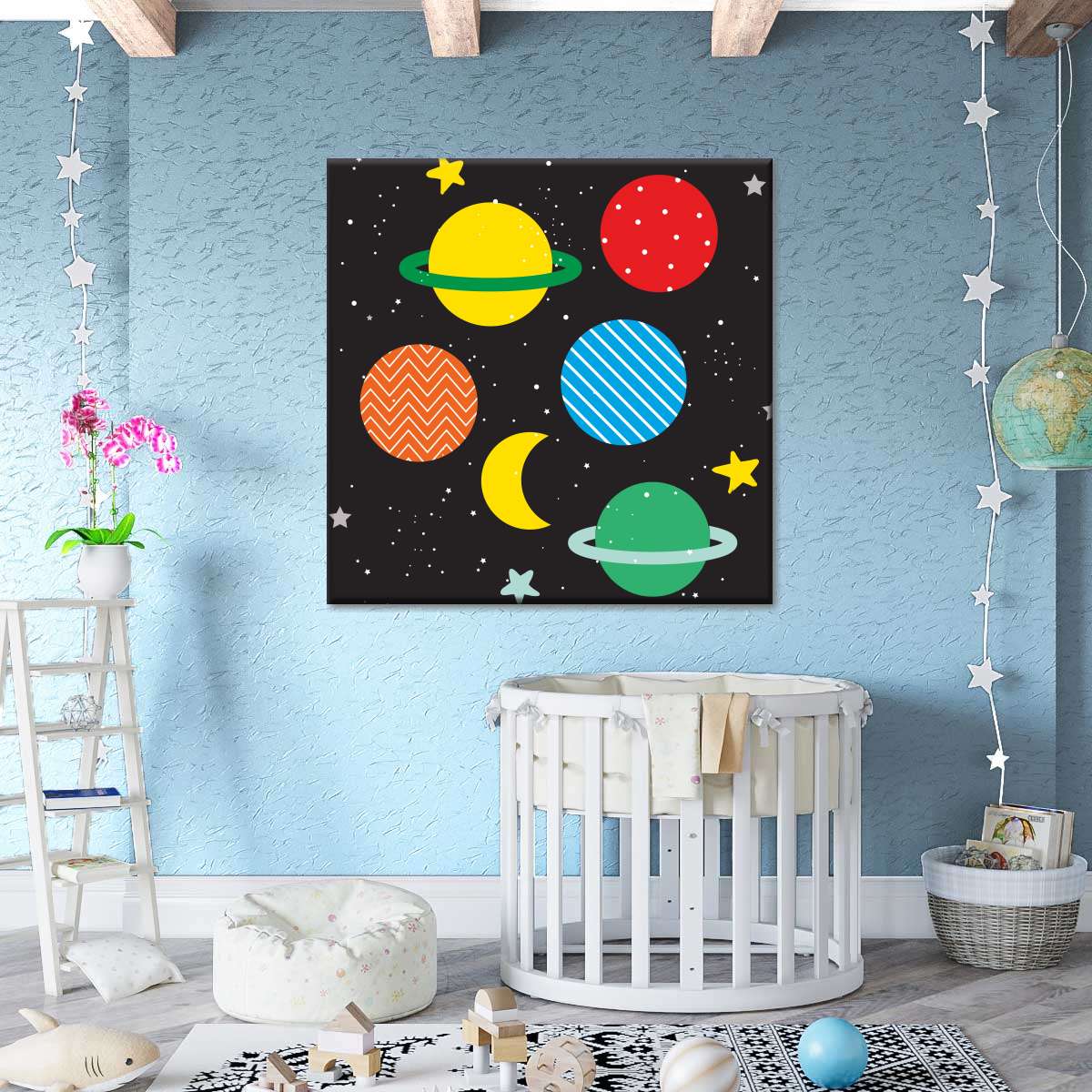 Outer Space Multi Panel Canvas Wall Art