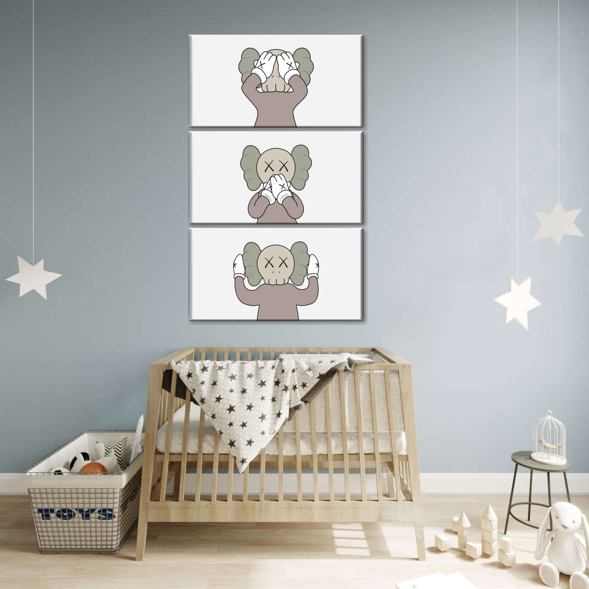 Nursery Wall Art Set of 2 Nursery Prints Girls Cloud Nursery  Decor,Personalised