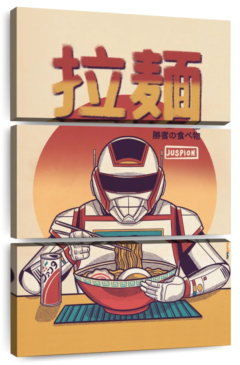 Juspion Eating Ramen Poster