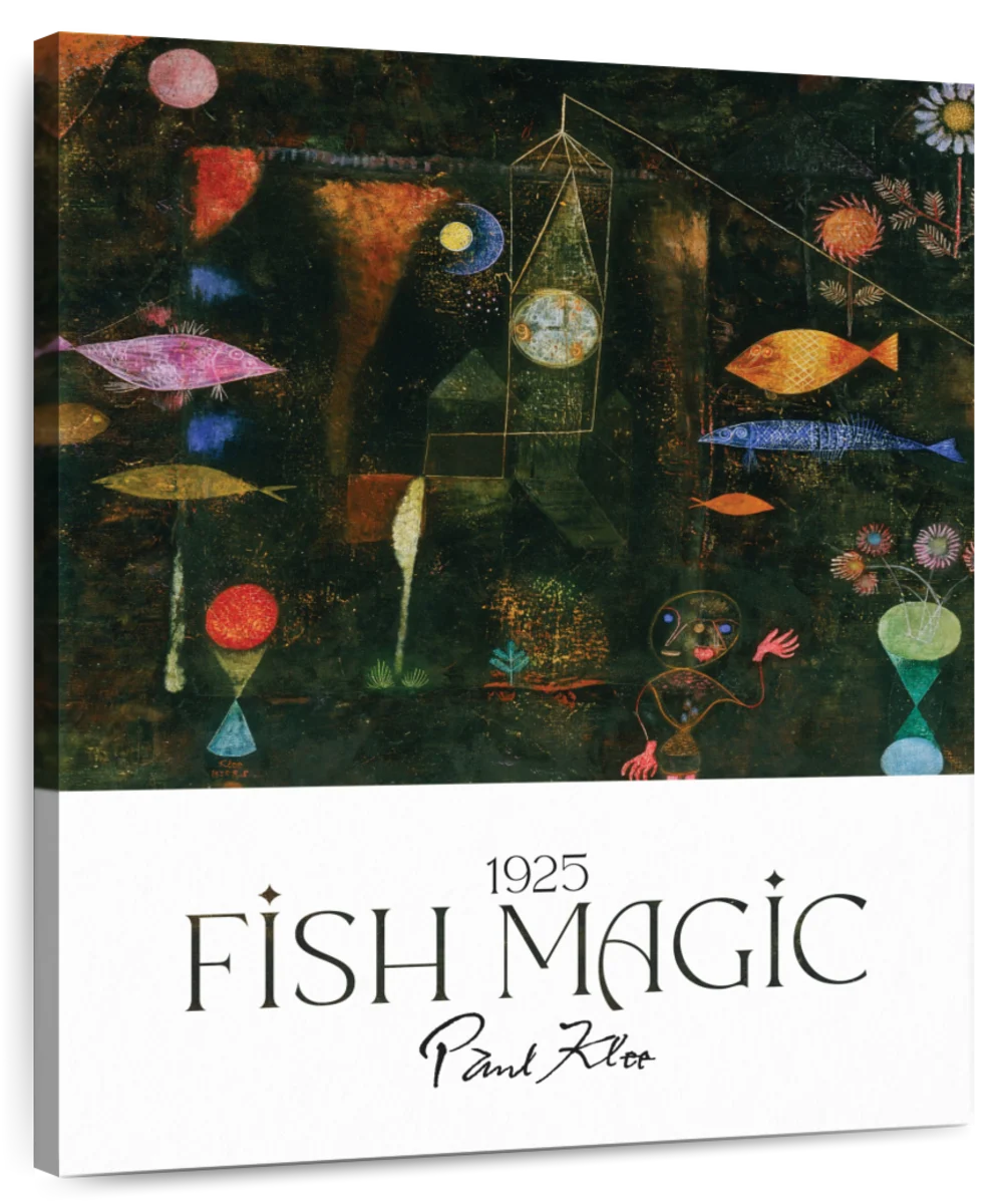 ARTCANVAS Fish Magic 1925 Canvas Art Print by Paul Klee