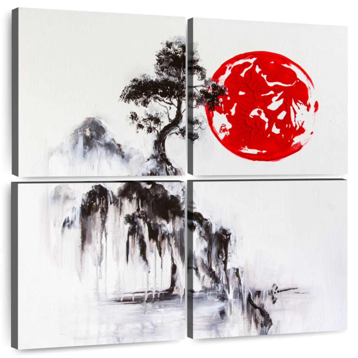 Japan Landscape Abstract Wall Art | Painting