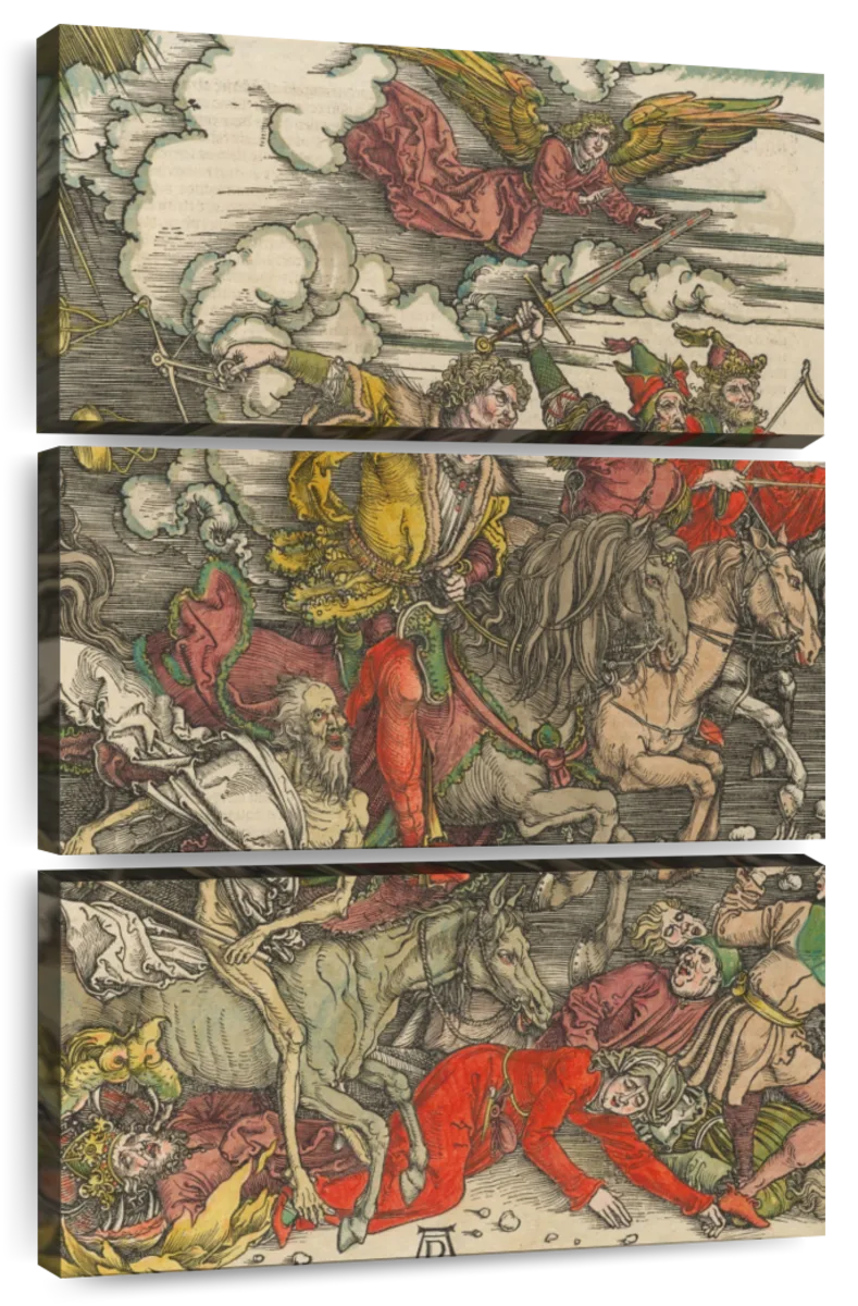 four horsemen of the apocalypse durer color