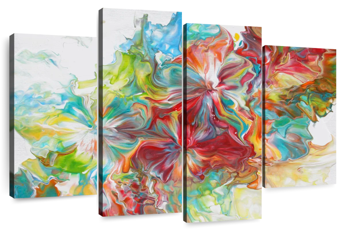 Abstract Pouring X Wall Art | Painting | by JEAN PLOUT