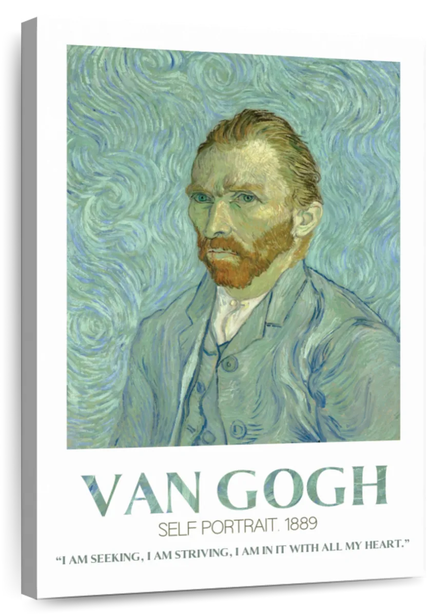 Self Portrait Van Gogh Exhibition Poster Art: Canvas Prints, Frames &  Posters