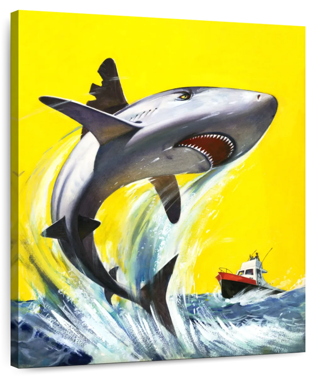 Shark Jump Wall Art | Painting | by English School