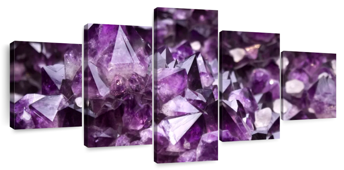 Purple amethyst crystal geode Wall Mural