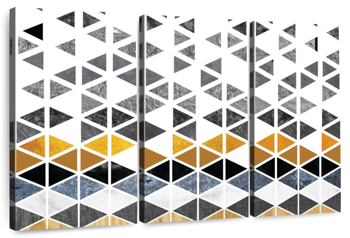 Triangle Geometric Patterns Wall Art