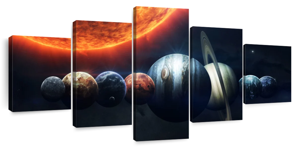 large wall decals solar system