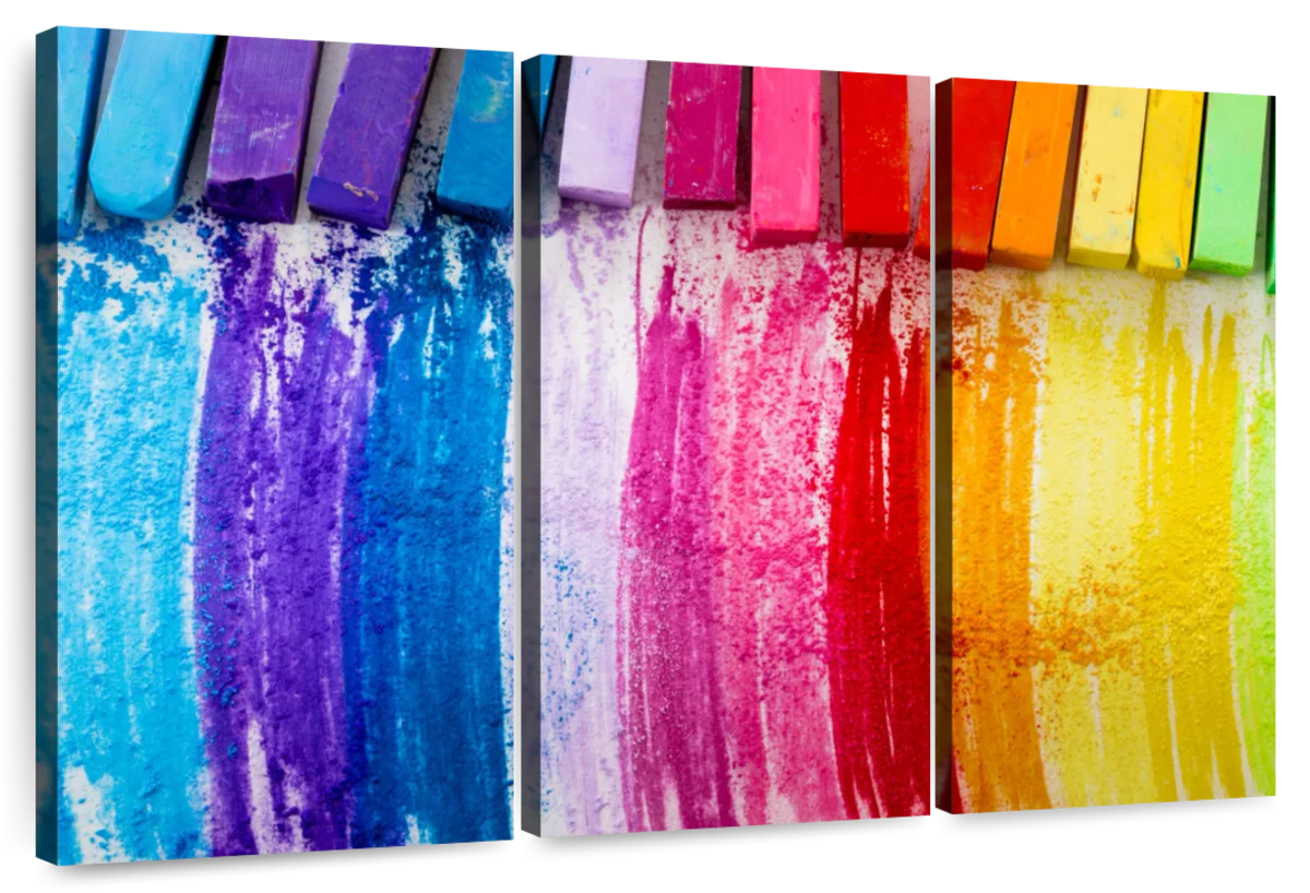 Colorful Chalk Pastels Art: Canvas Prints, Frames & Posters