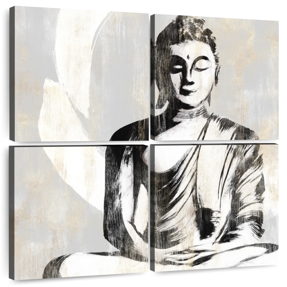 Black Wooden Buddha Wall Art, Size: 18x18inch at Rs 500 in Jaipur | ID:  26473805097
