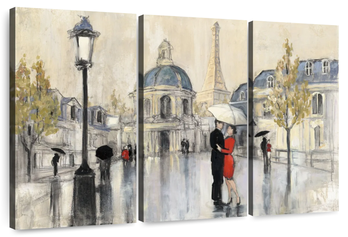 ArtWall Marilyn Hageman 'Evening in Paris' Floater-frame Canvas 14x18