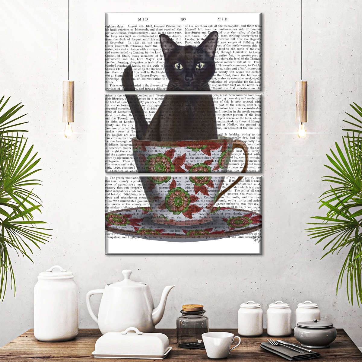 Black Cat Teapot, Cup of Tea