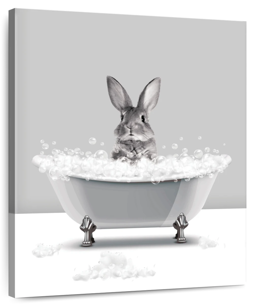Bathtub Animal Rabbit Wall Art | Photography