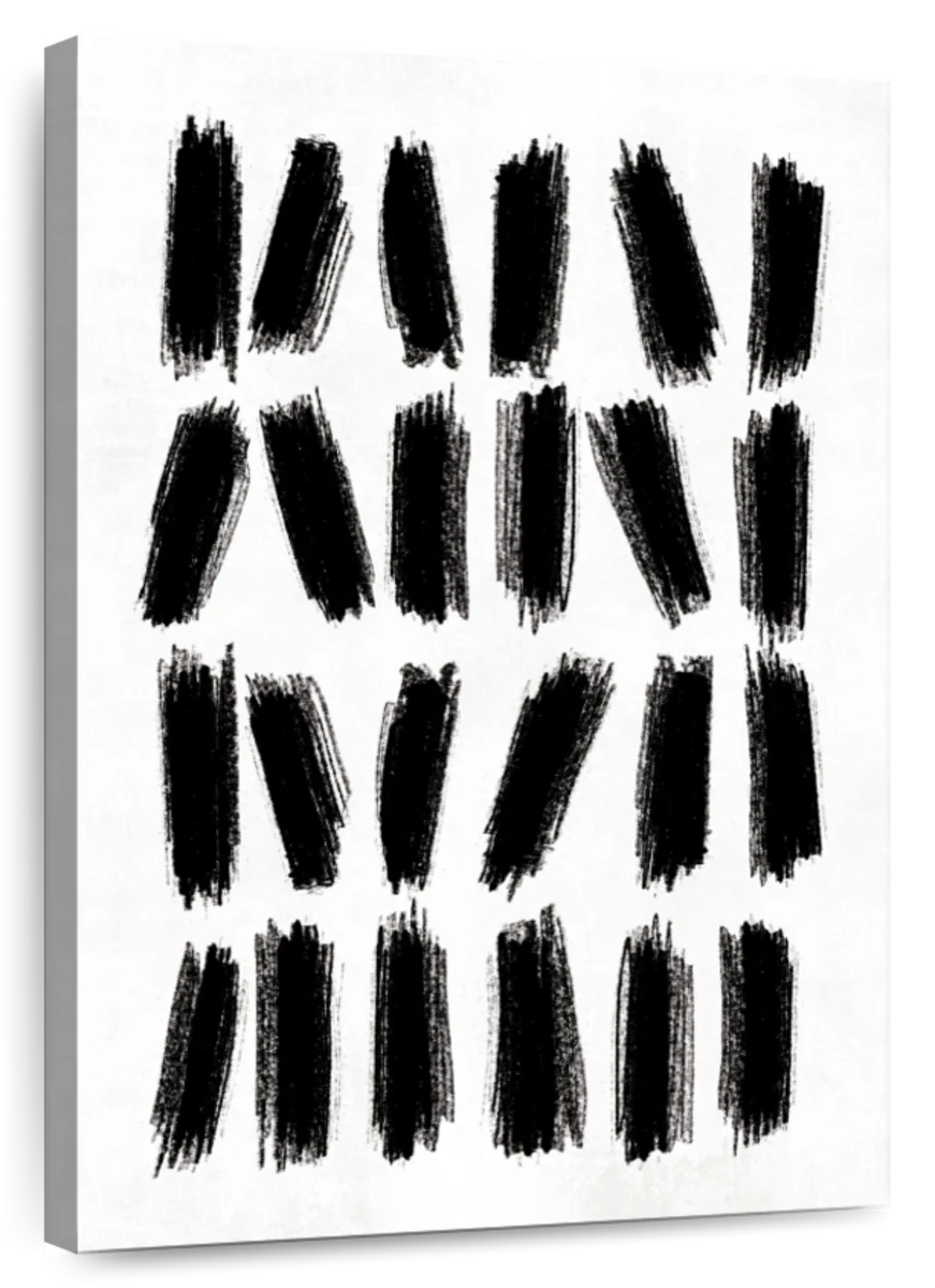 Brush strokes black and white print by Editors Choice