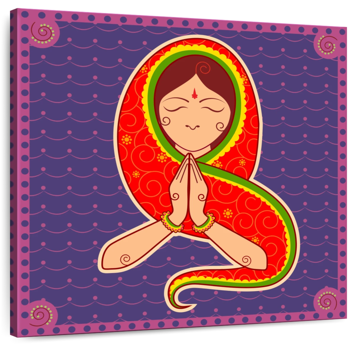 Transparent Namaste Png - Welcome Girl Clipart Png, Png Download - kindpng