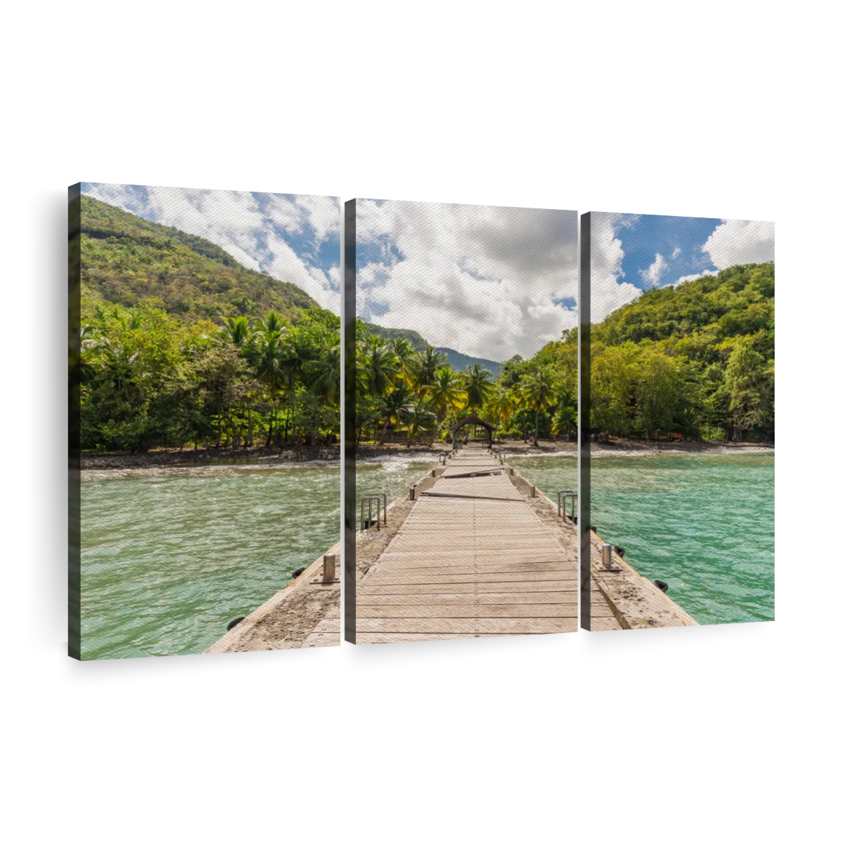 Martinique Tropical Dock Wall Art | Photography