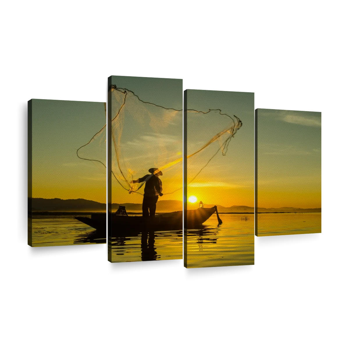 Bangpra Lake Fishing Art: Canvas Prints, Frames & Posters