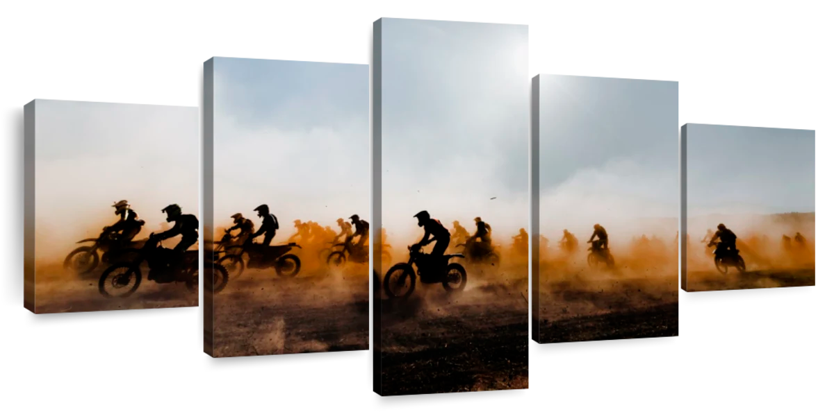 Bike Wall Art, Set Of 4, Teen Decor Sale