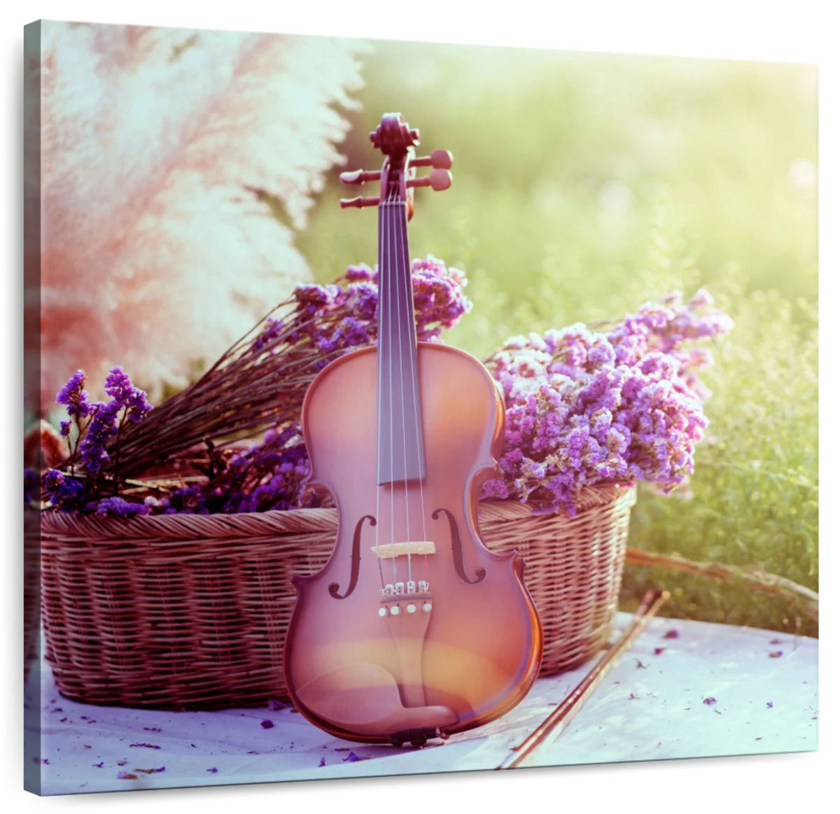 Flower Garden Violin Wall Art