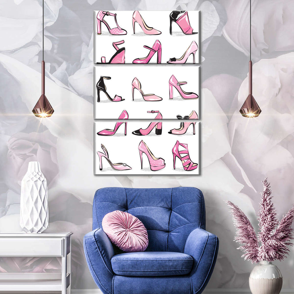 Pink Shoes Wall Art | Digital Art | by Martina Pavlova