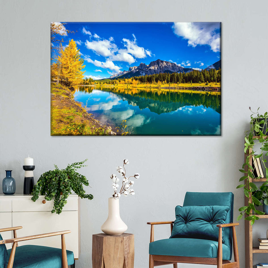 Picturesque Canmore Lake Wall Art | Photography