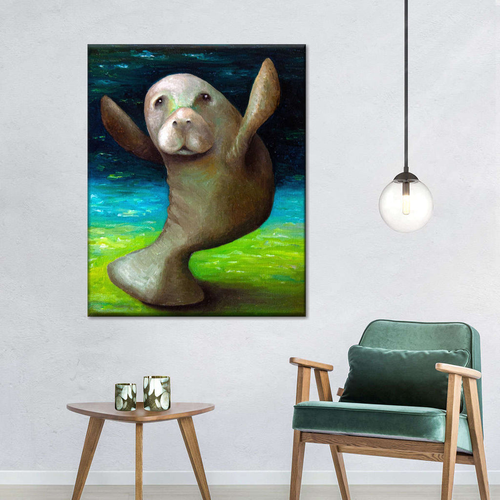 Dance Of The Manatee Wall Art | Painting | by LEAH SAULNIER