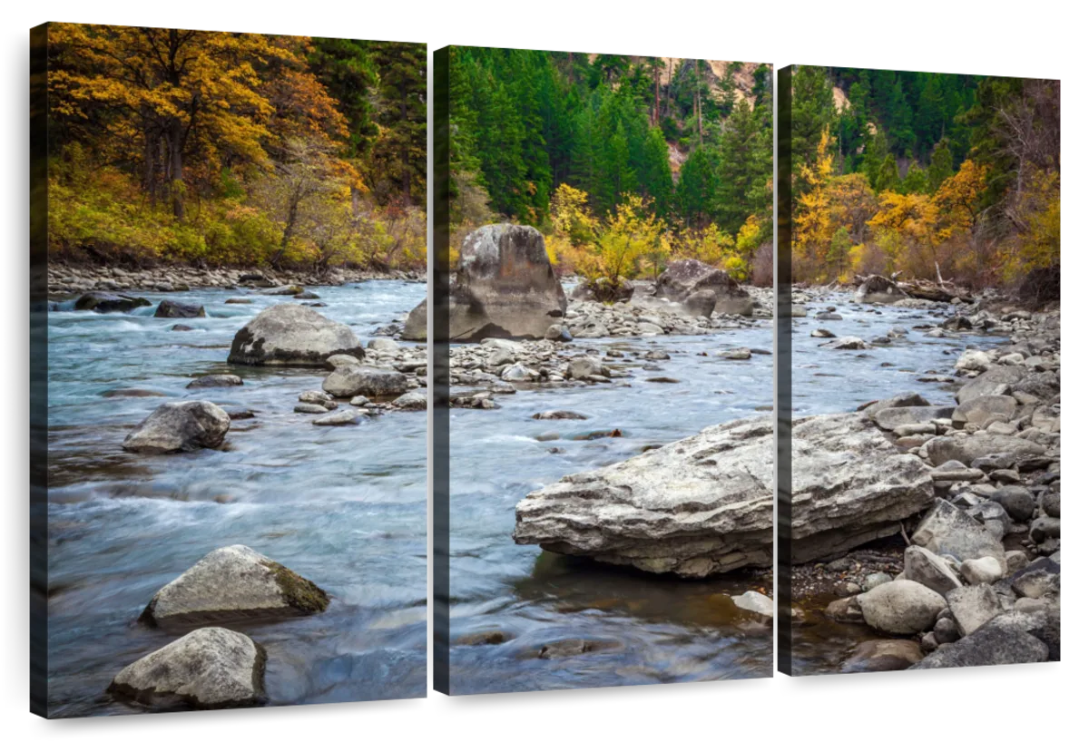 Fall Scenic Of A Rocky River New Jersey Wall Art: Canvas Prints, Art Prints  & Framed Canvas