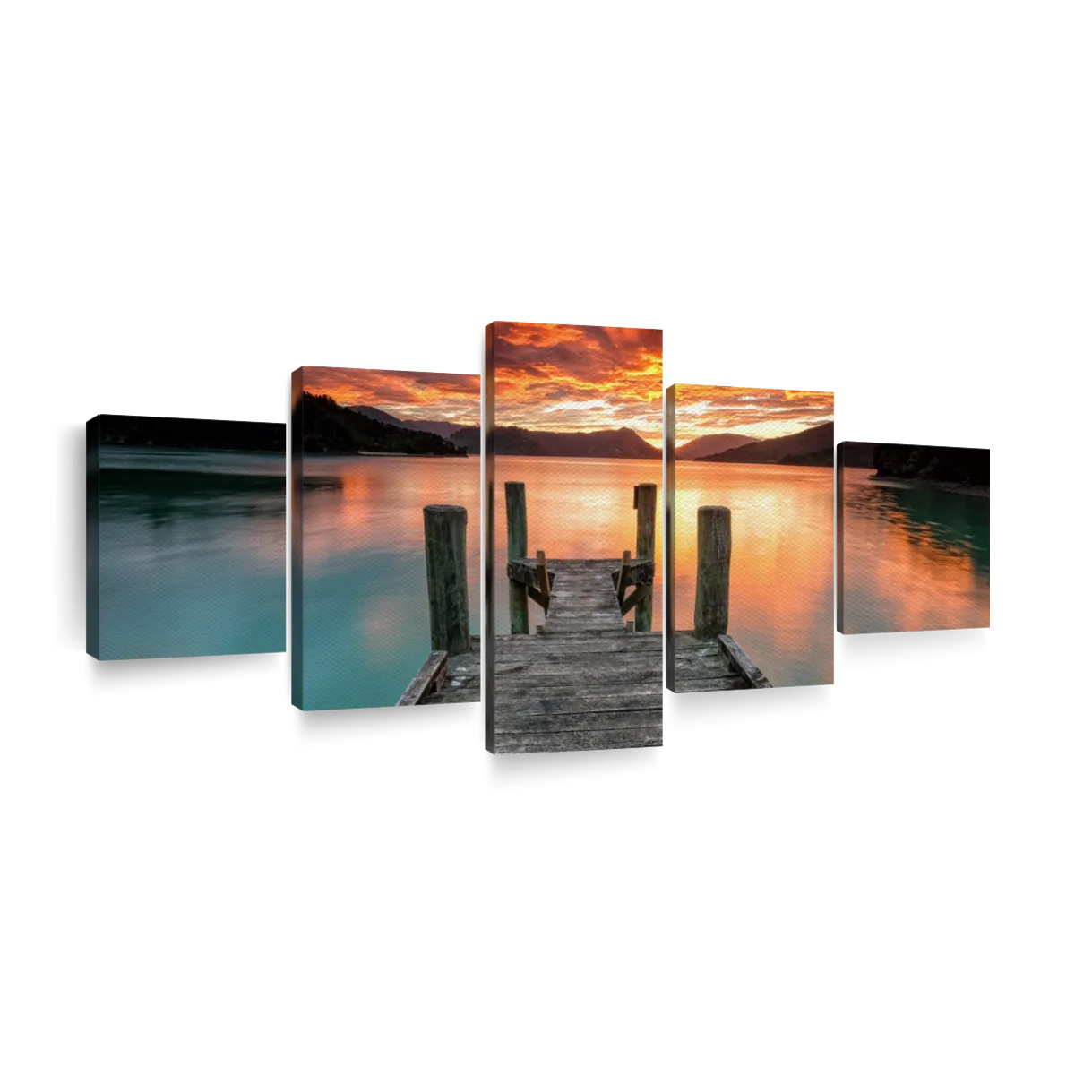 Vibrant Lake Sunset Wall Art | Photography