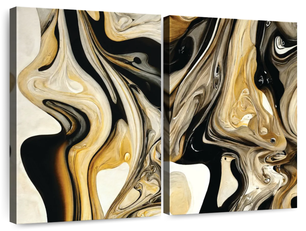 Stunningly Beautiful liquid gold in seamless and endless pattern