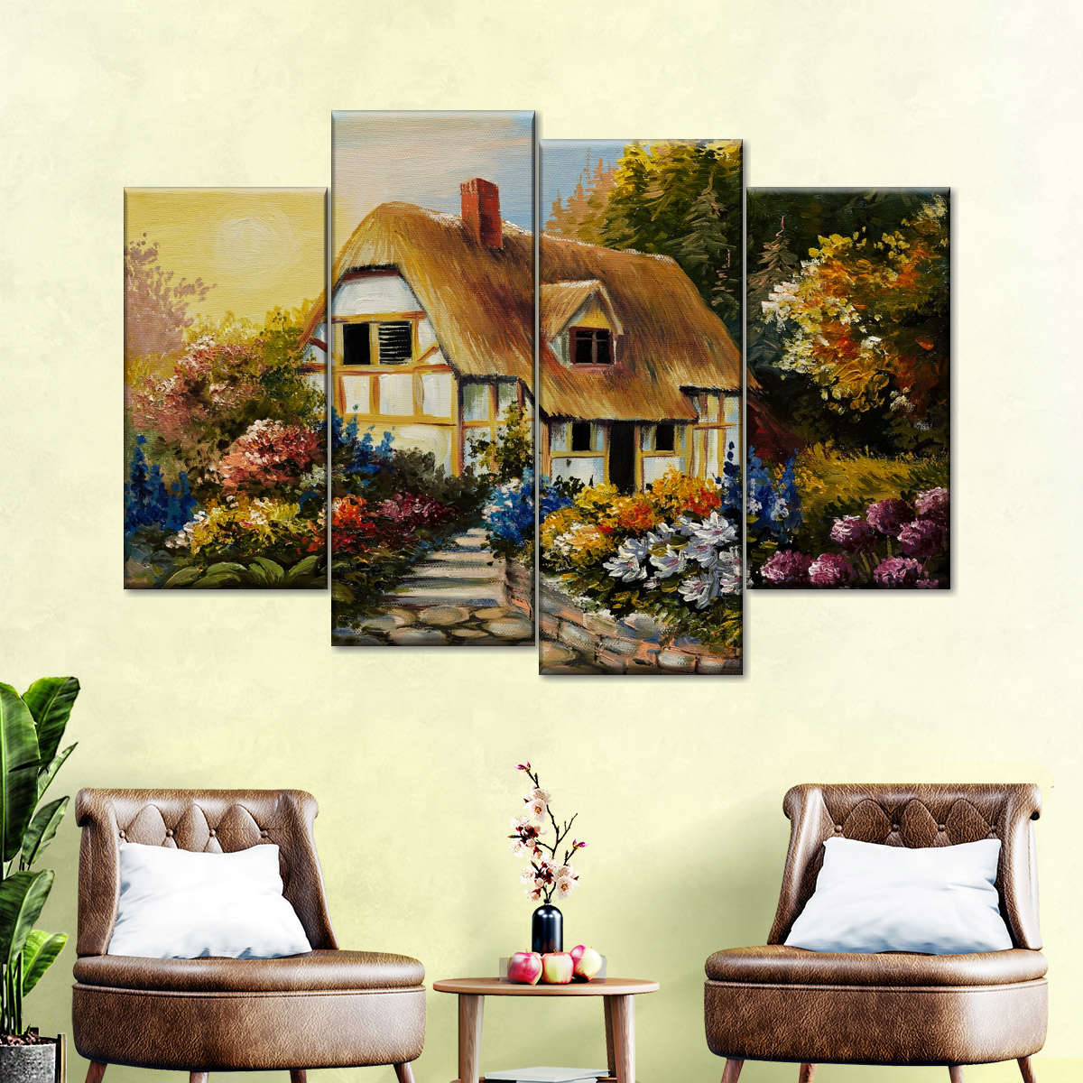 Fairy House Landscape Wall Art Painting