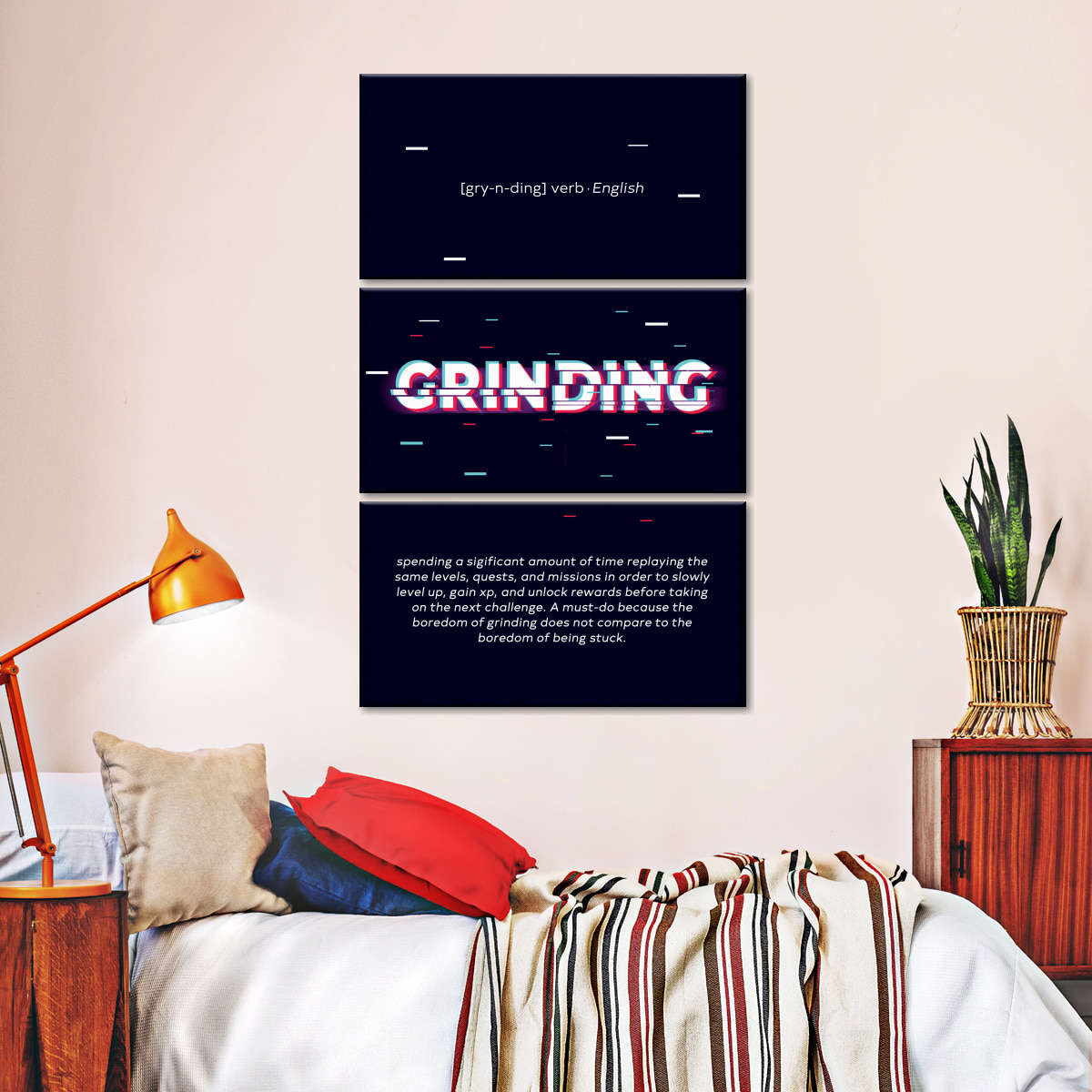 Grind Hypebeast Print Throw Pillow