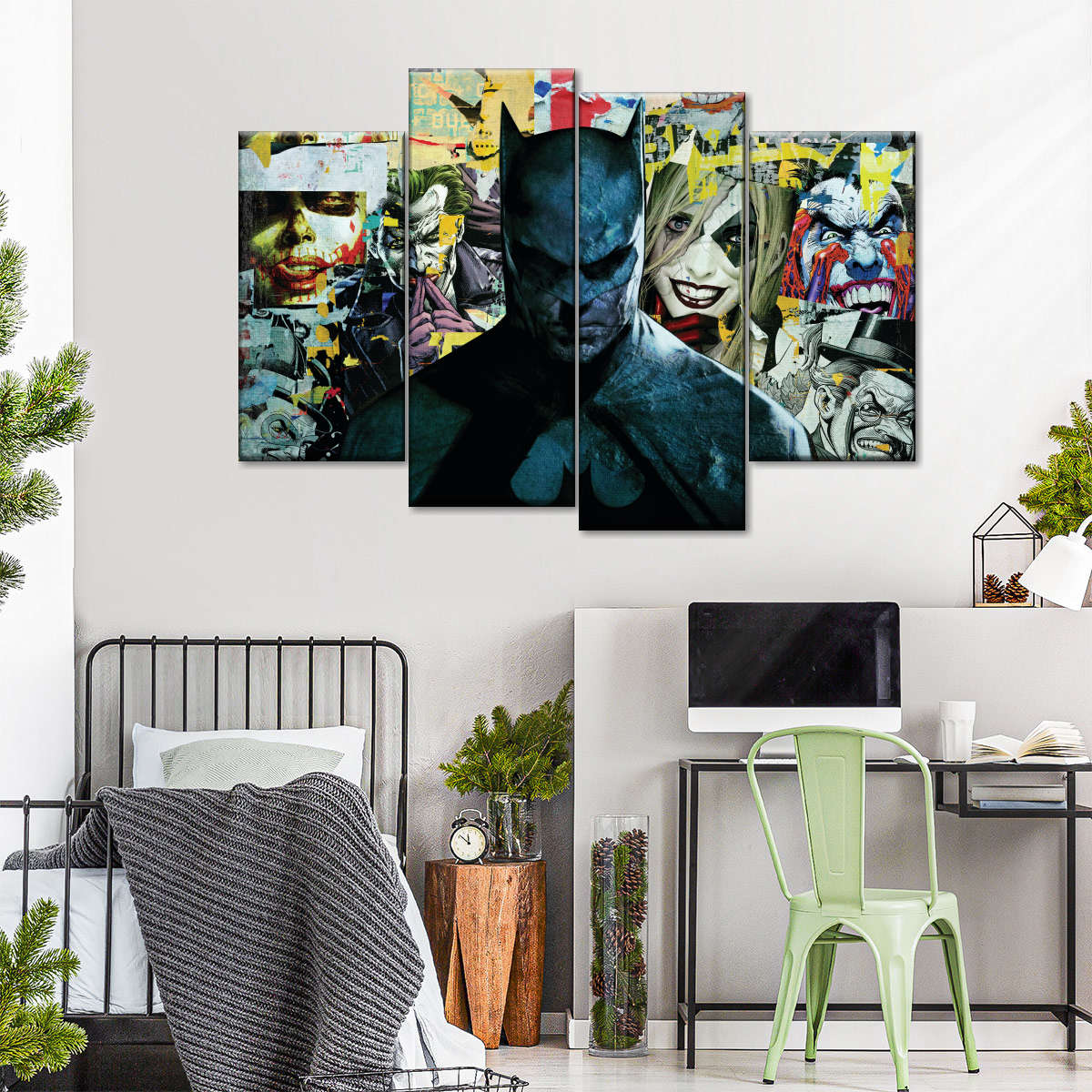 Batman Collage Wall Art | Digital Art