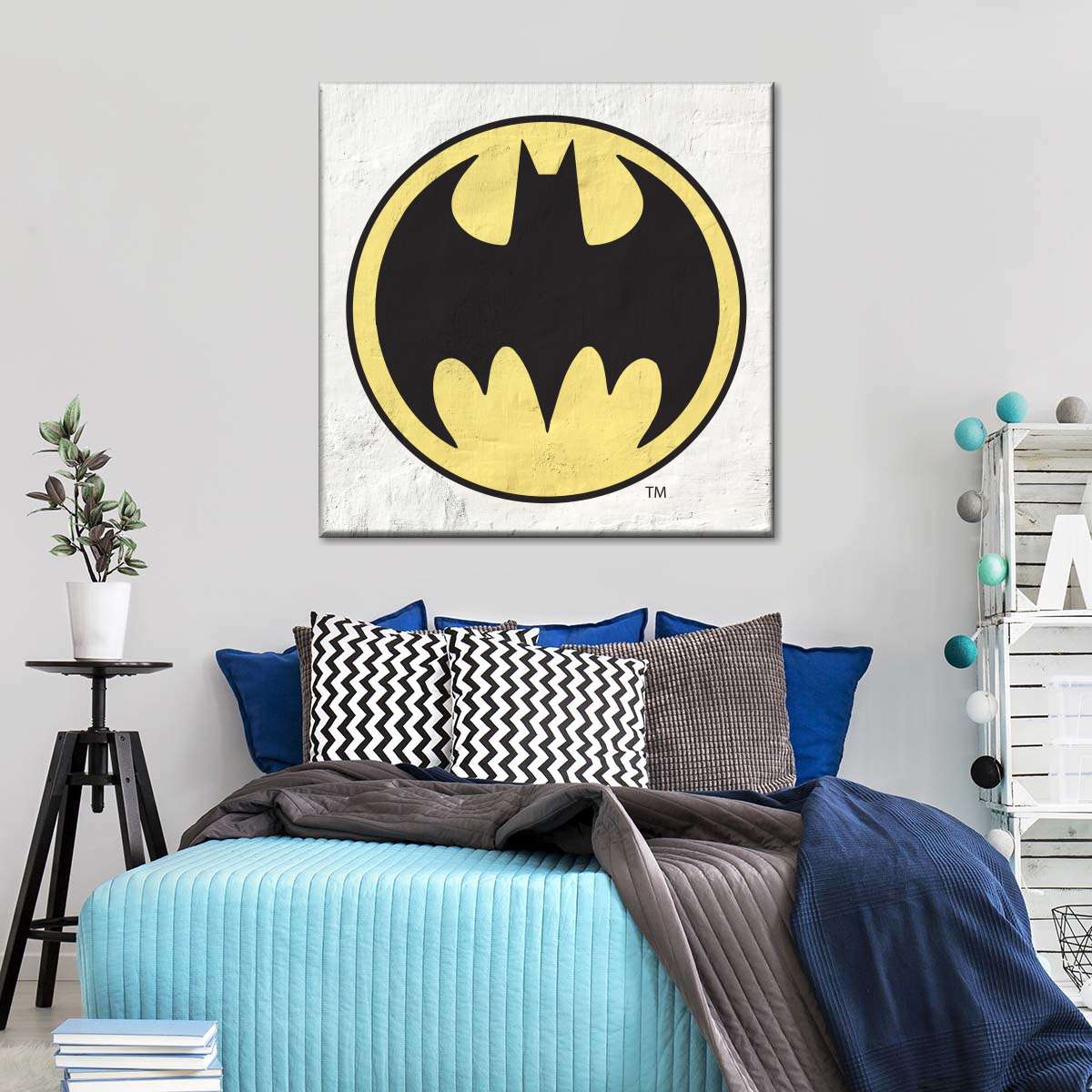 Batman Circle Emblem Wall Art | Painting
