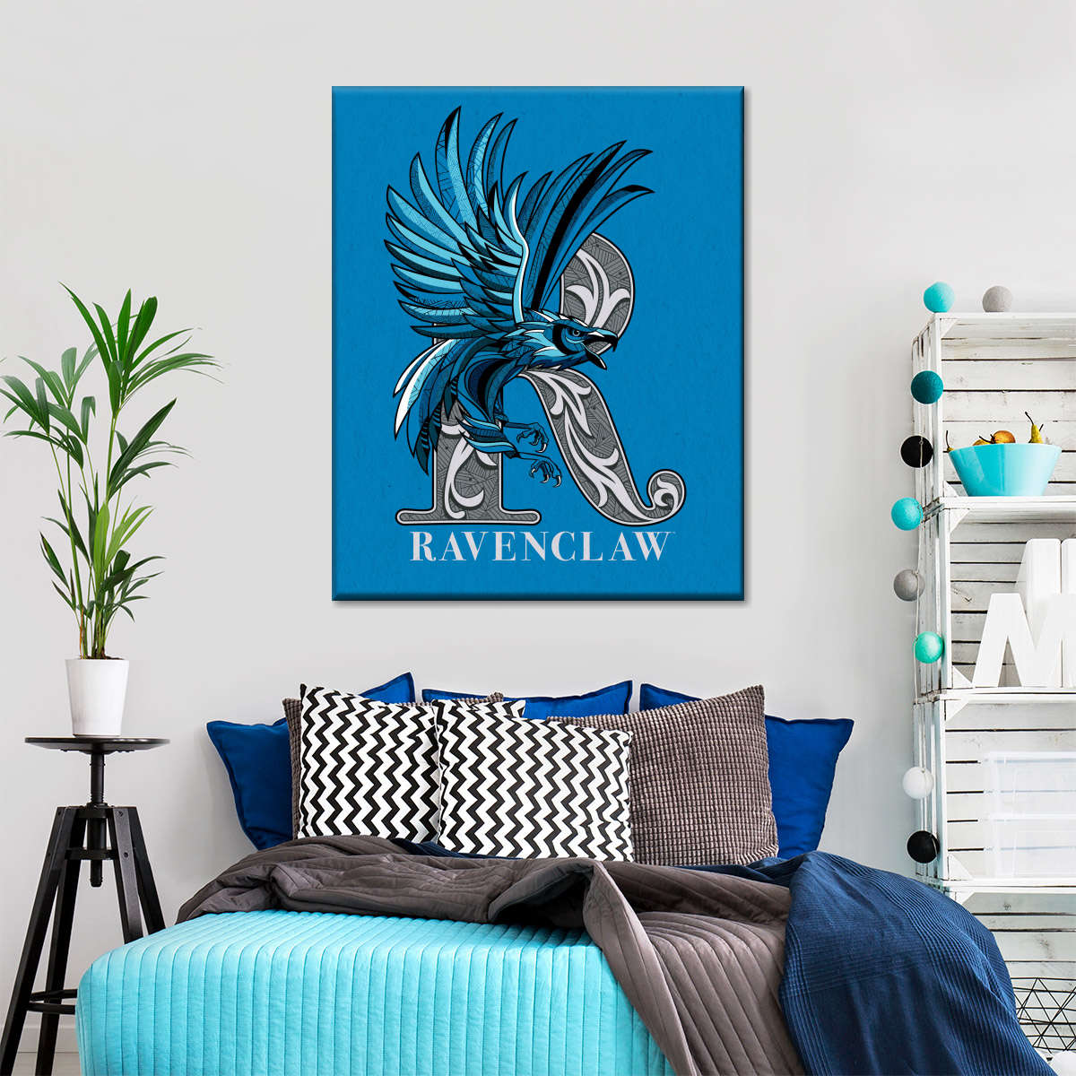 Harry Potter Ravenclaw Pattern R Wall Art