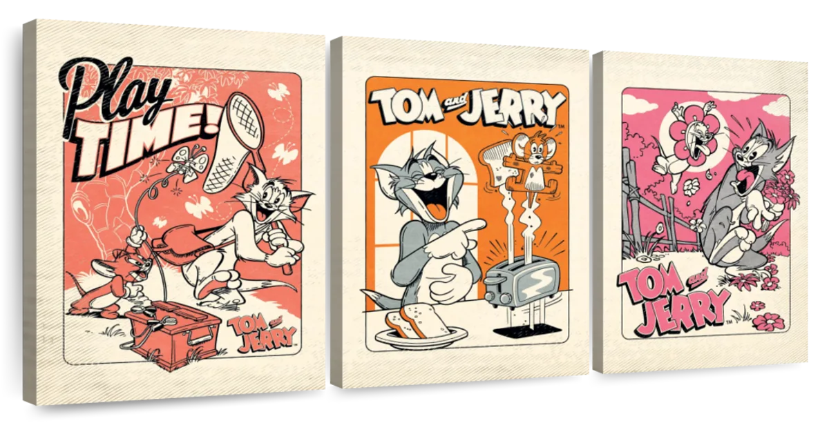 Playtime Tom And Jerry Art: Canvas Prints, Frames & Posters