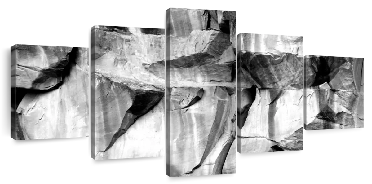 Greyscale Rock Formation Wall Art | Photography