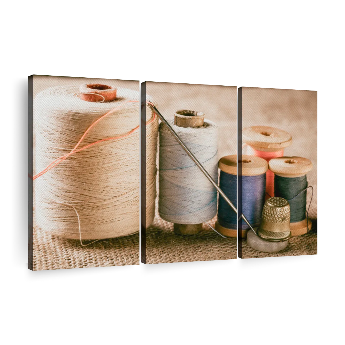 Sewing Threads And Needle Art: Canvas Prints, Frames & Posters