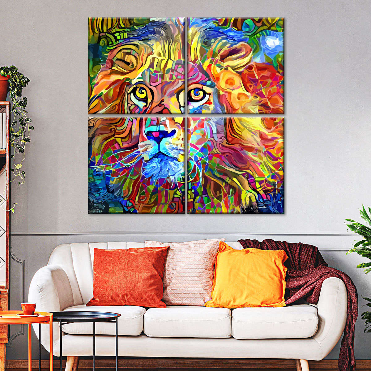 Abstract Lion Wall Art: Canvas Prints, Art Prints & Framed Canvas