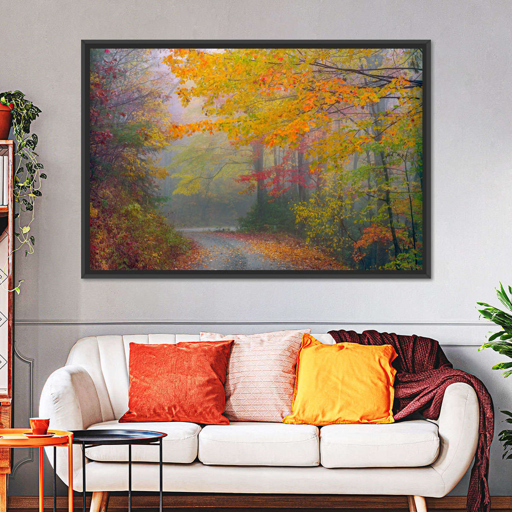 Blue Ridge Mountains Autumn Path Wall Art | Photography | by marty hulsebos