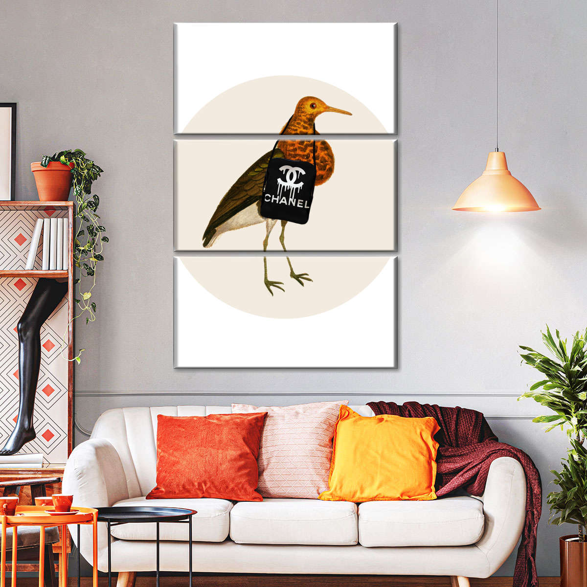 Bird With Chanel Bag Art: Canvas Prints, Frames & Posters