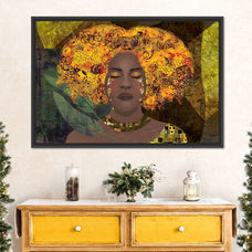 Crying Black Woman Wall Art | Digital Art