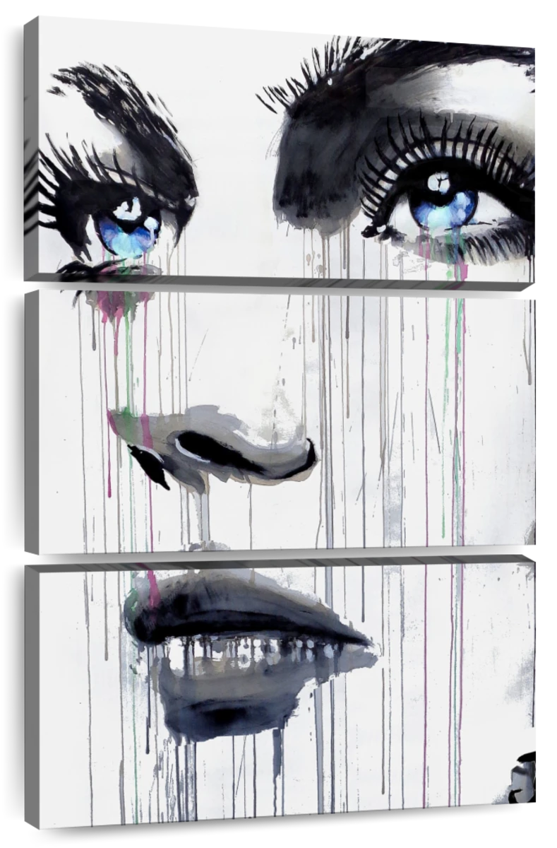 Face Wall Art | Watercolor | by Loui Jover