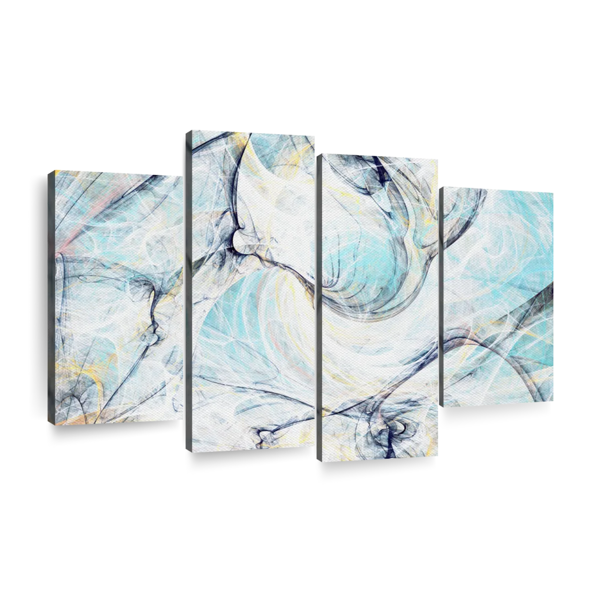Ice Cold Dynamic Abstract Wall Art | Digital Art