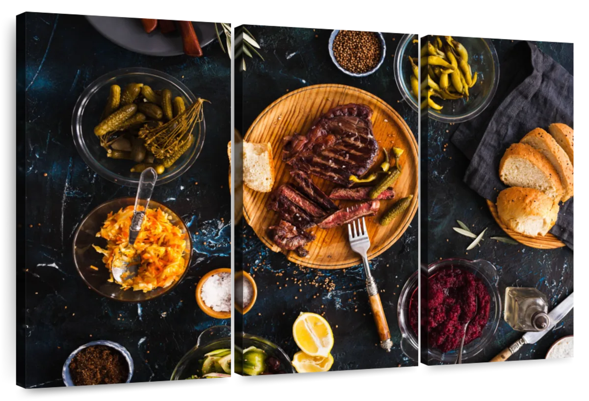 Steak Dinner Food Wall Art | Photography