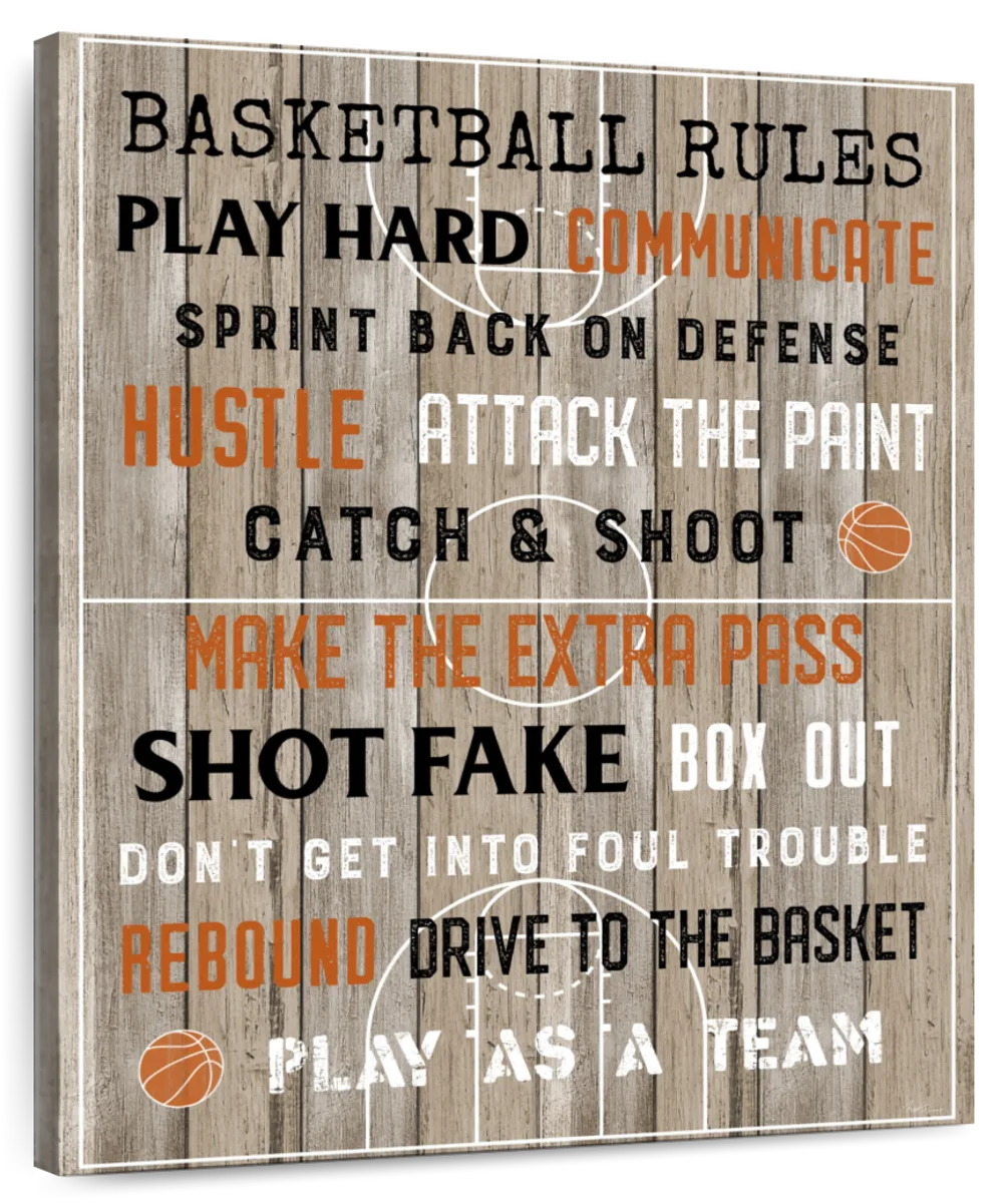 printable rules of basketball