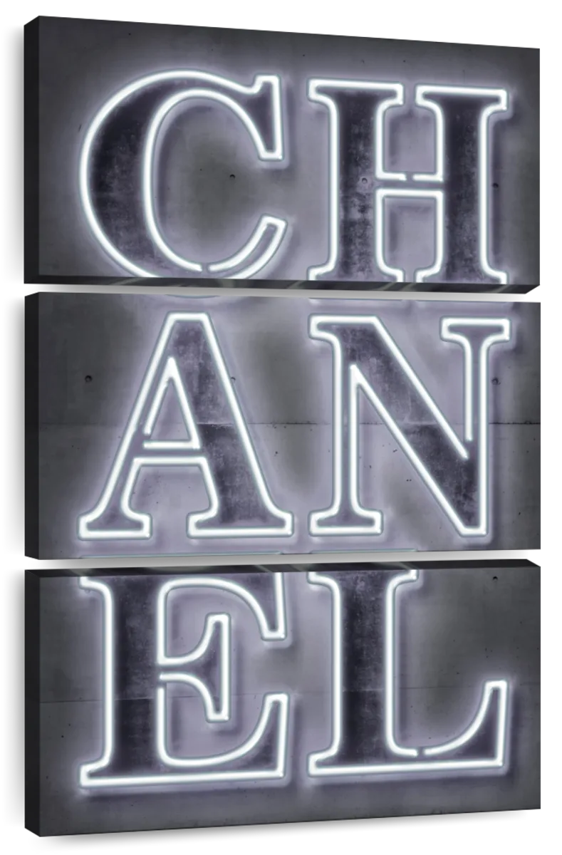 Neon Chanel Sign Art: Canvas Prints, Frames & Posters